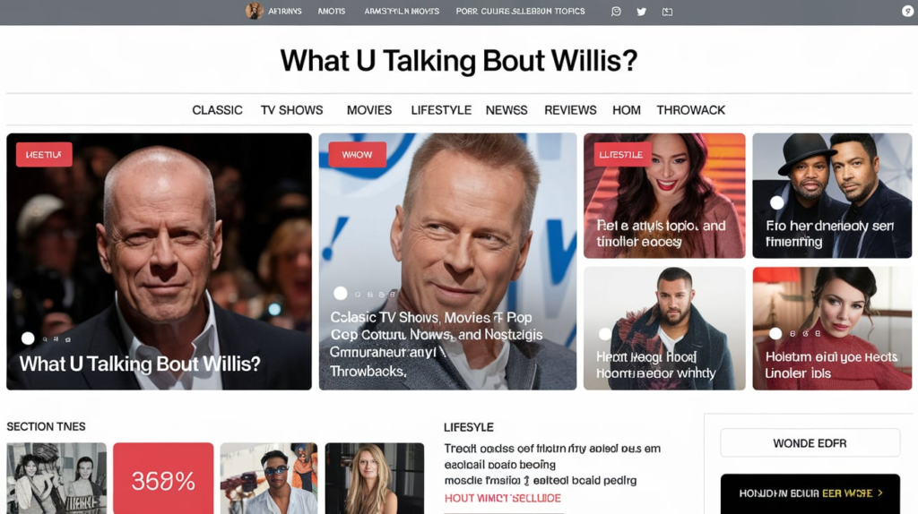 What Kind Of Content Does whatutalkingbout willis .com Offer?