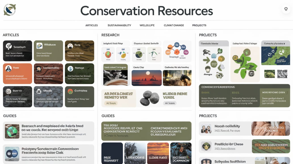 What kind of resources can I find on voiceofconservation.org/?